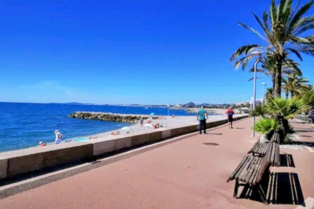 Oasis Marin 1 Studio Proche Mer Parking Wifi Cagnes-sur-Mer Exterior foto